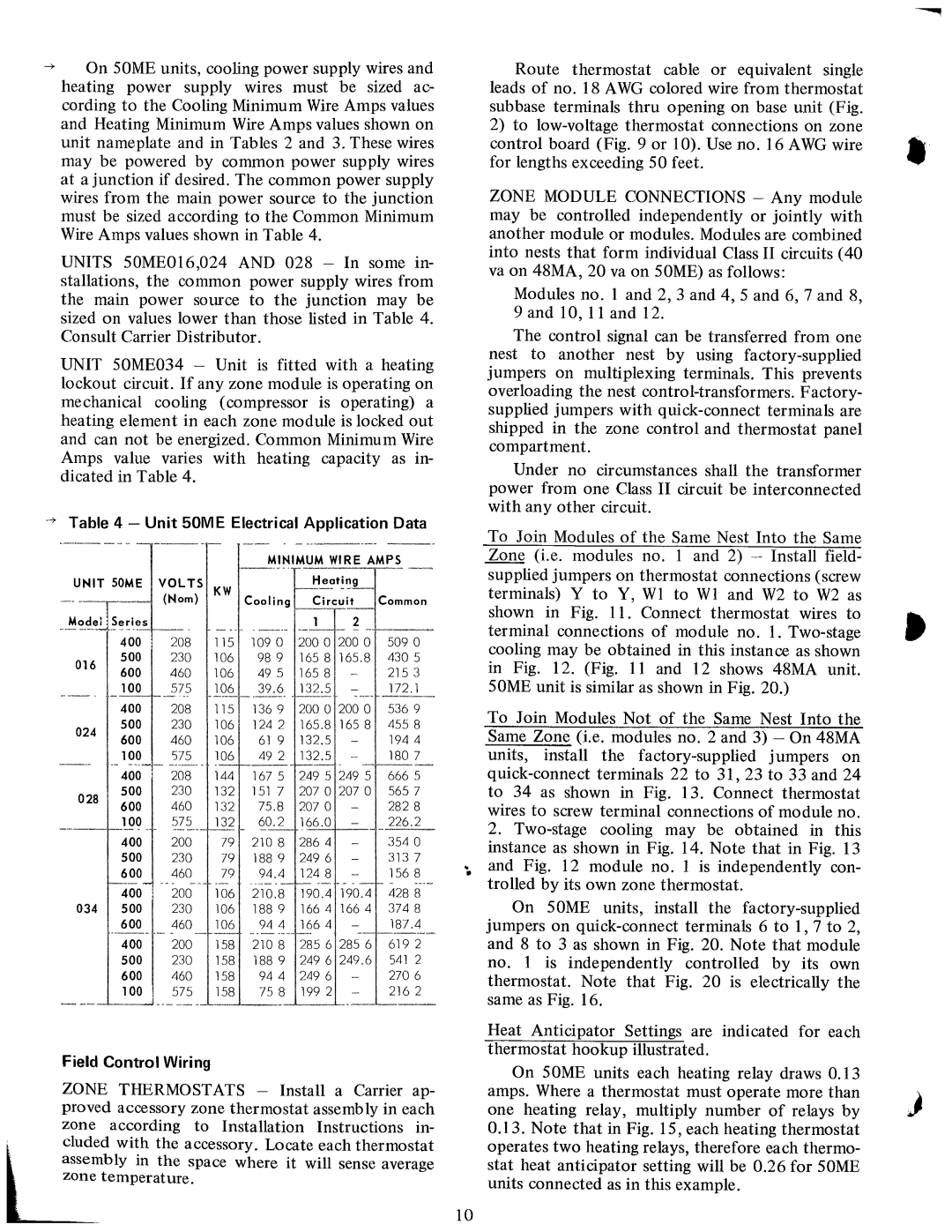 Carrier 48MA, 50ME manual 