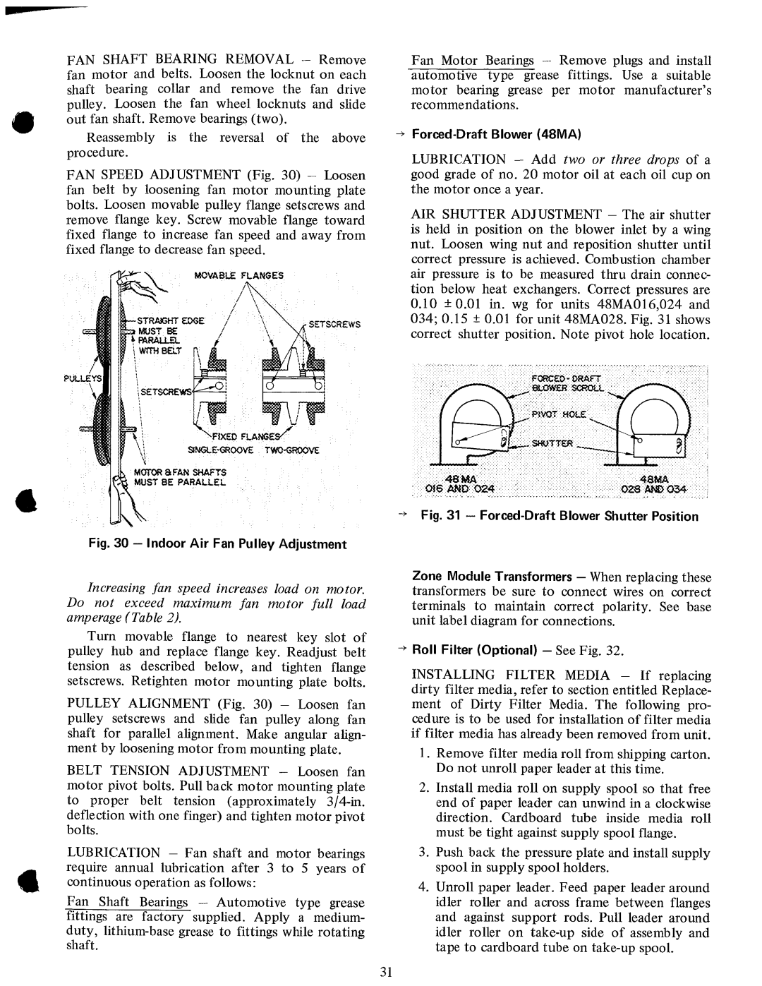 Carrier 50ME, 48MA manual 