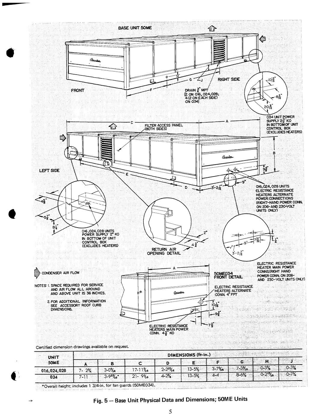 Carrier 50ME, 48MA manual 