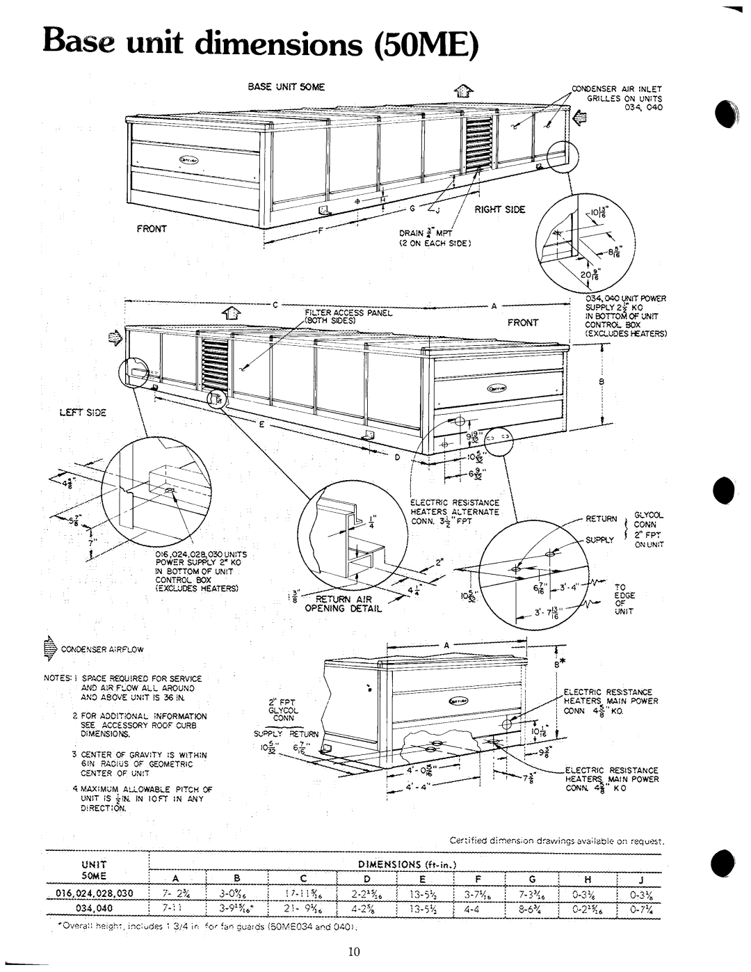 Carrier 48MA, 50ME manual 