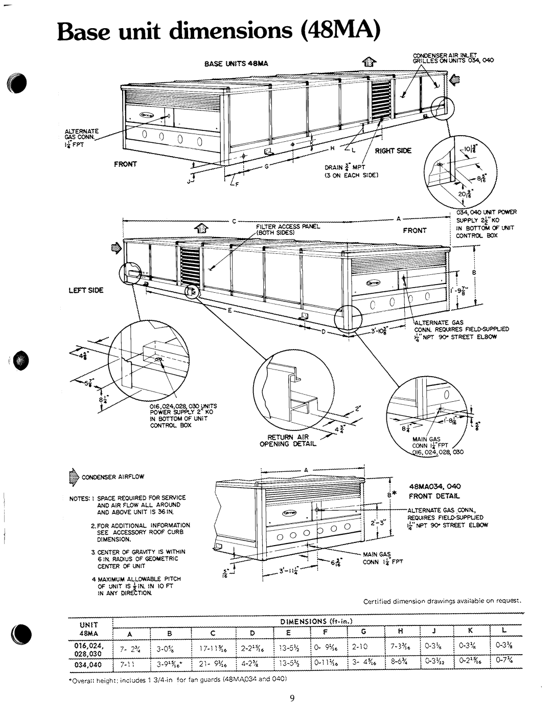 Carrier 50ME, 48MA manual 