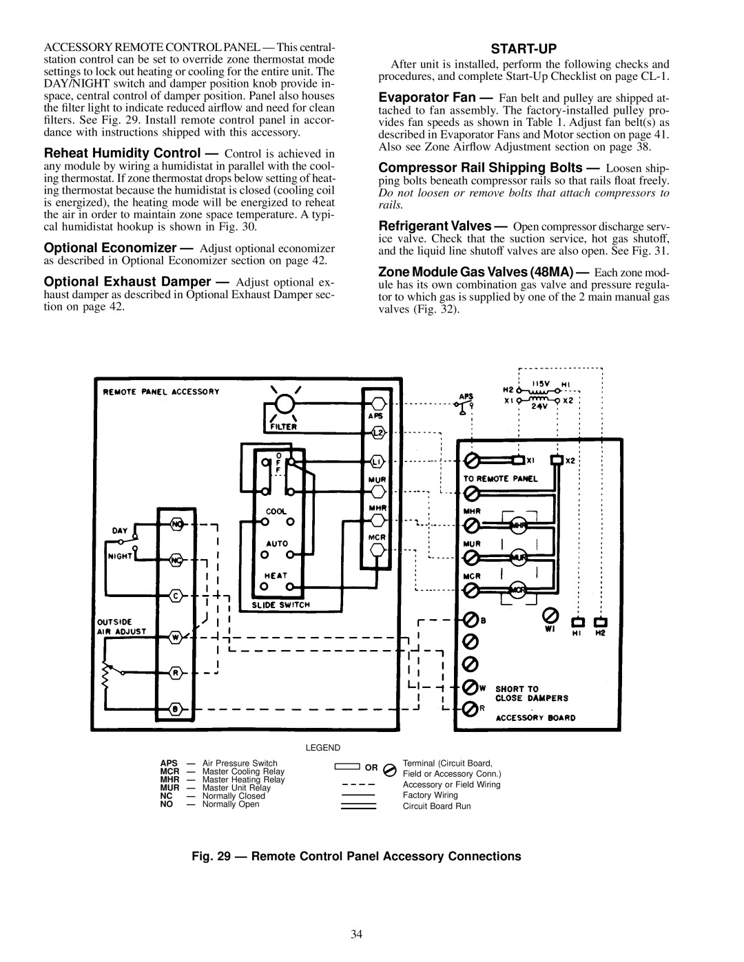 Carrier 48MA/50ME016-040 specifications Start-Up, Aps 