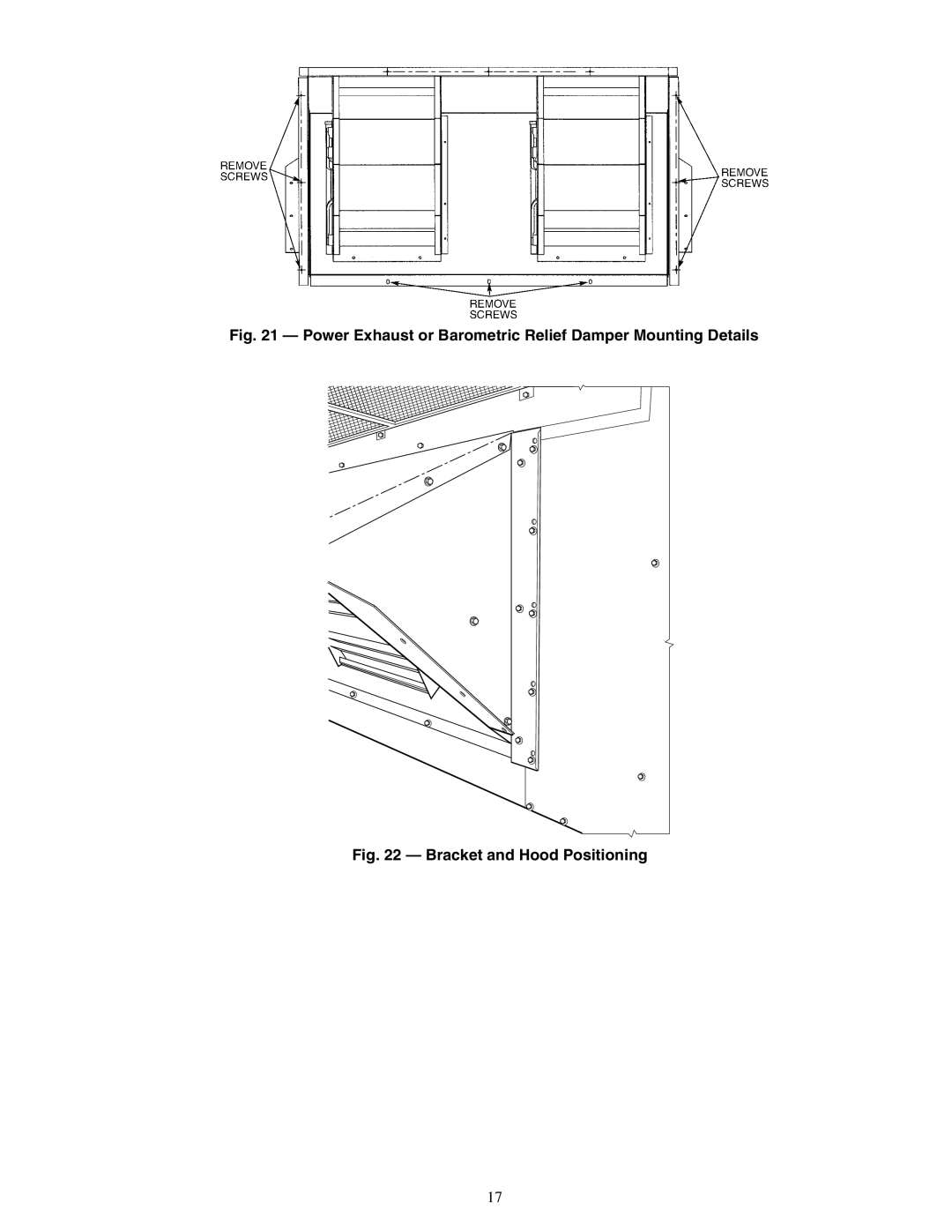 Carrier 48PG20-28 specifications Bracket and Hood Positioning 