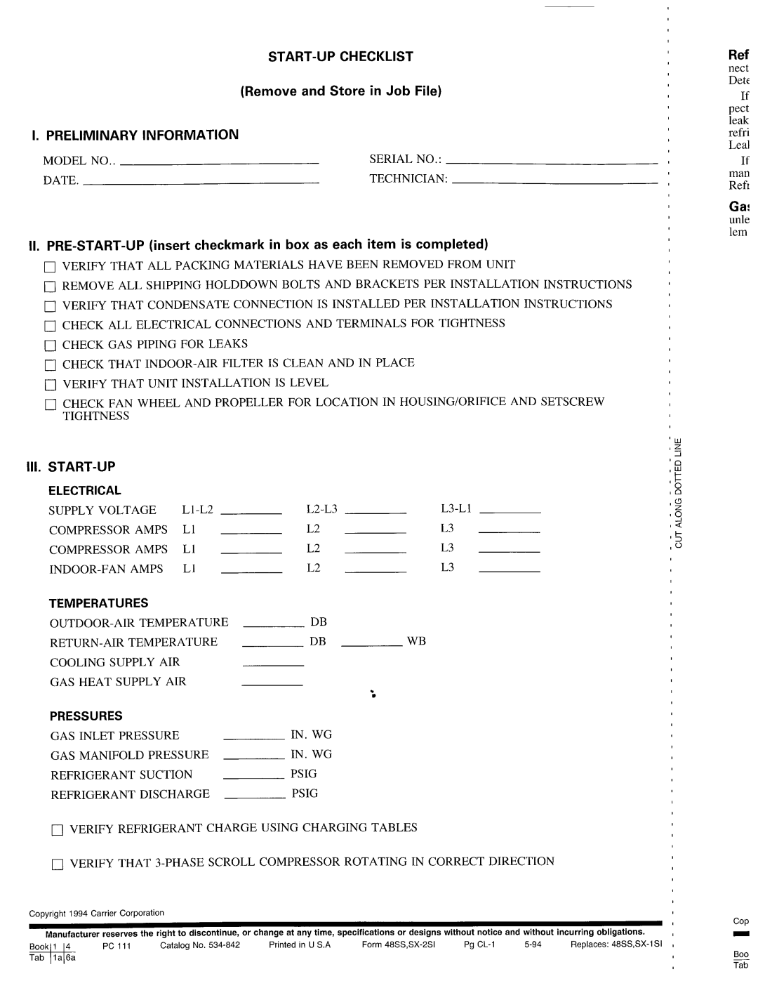 Carrier 48SX024-048 manual 