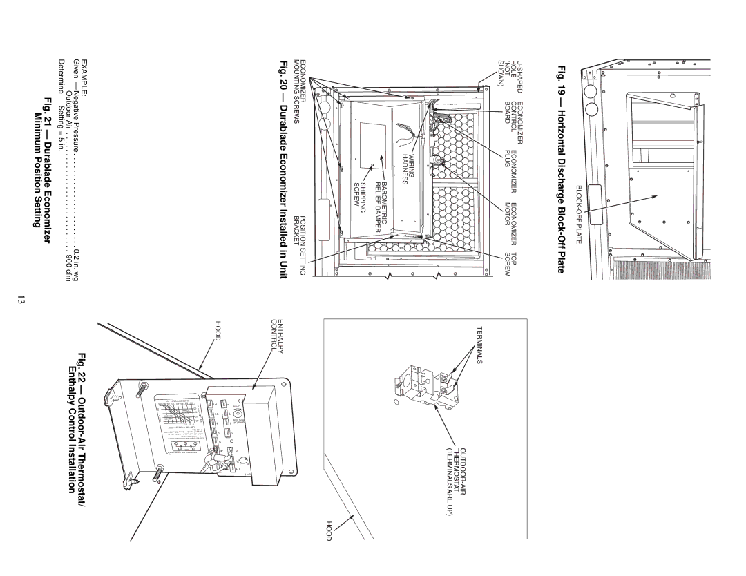 Carrier 48TF004-007 specifications Horizontal Discharge Block-Off Plate 