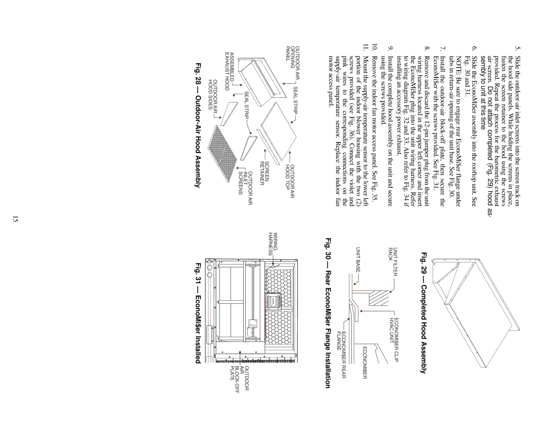 Carrier 48TF004-007 specifications Completed Hood Assembly 