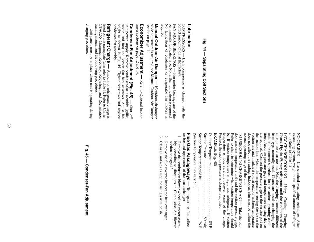 Carrier 48TF004-007 specifications Lubrication, Economizer Adjustment Refer to Optional Econo 