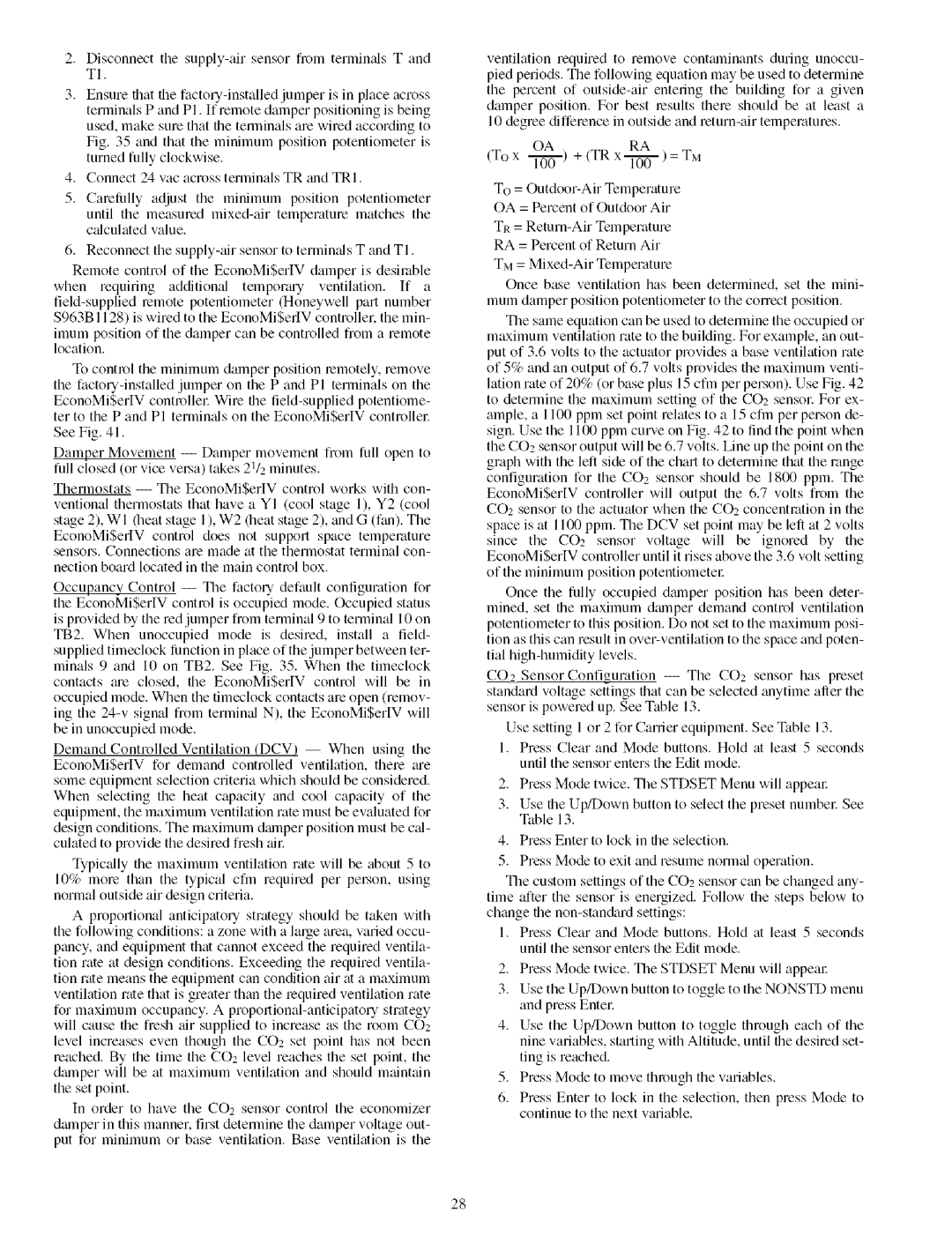 Carrier 48TJ016-028 specifications To x l---ff+ TR 