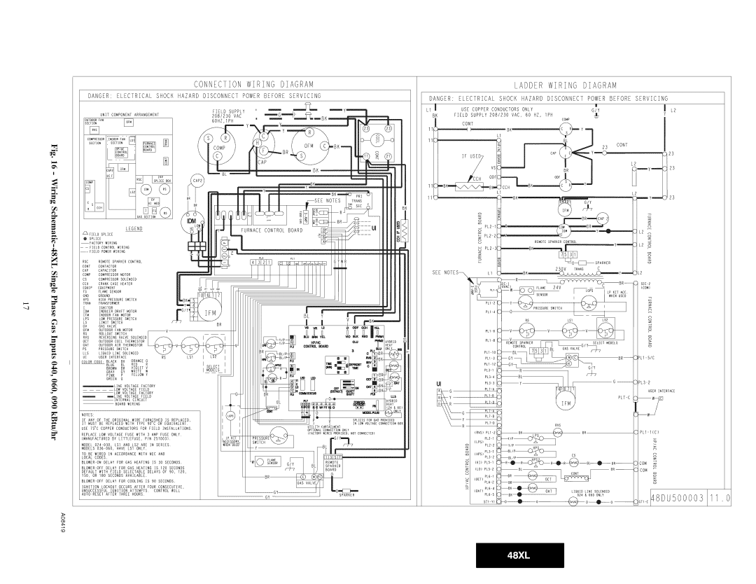 Carrier 48XL installation instructions DUSO0003 