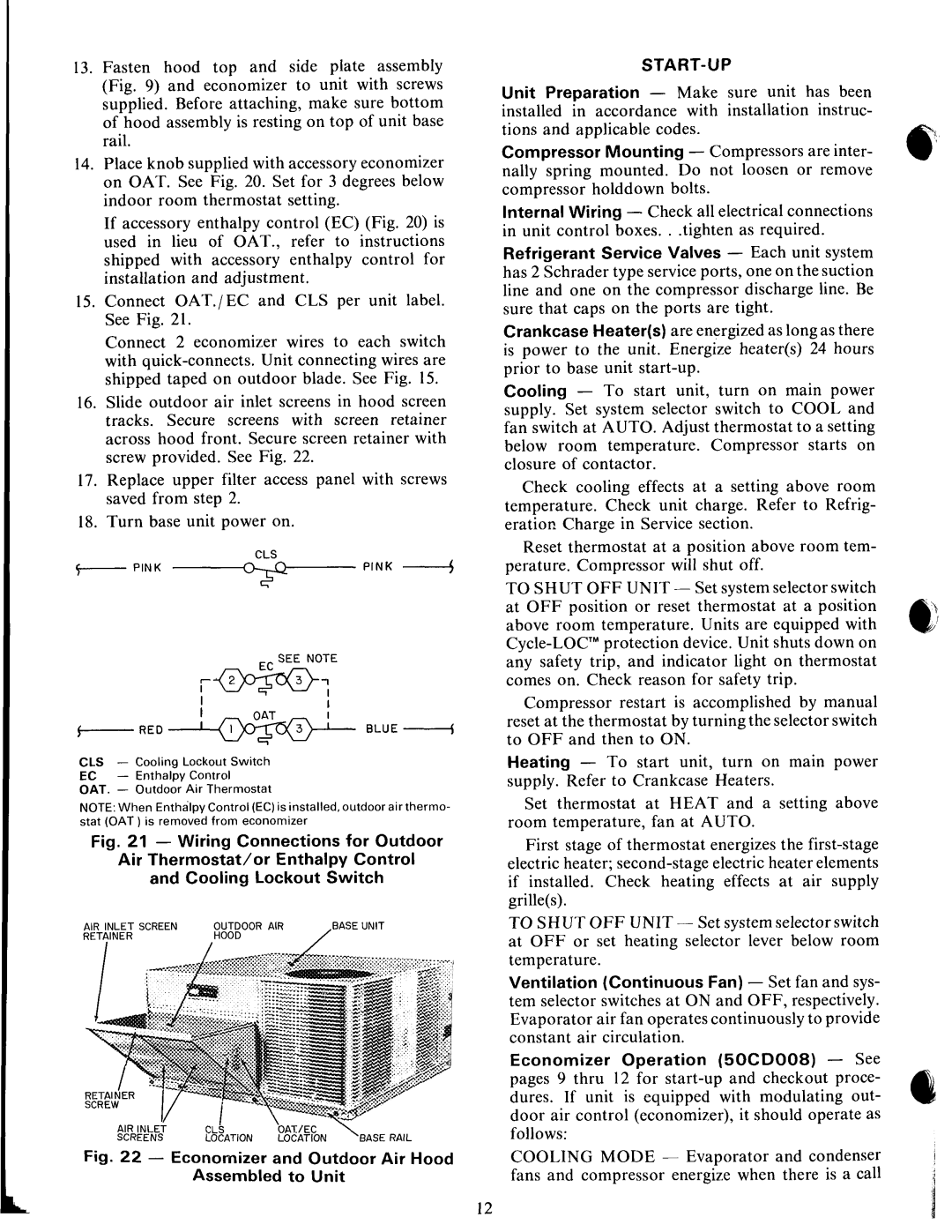 Carrier 50CD/CH manual 