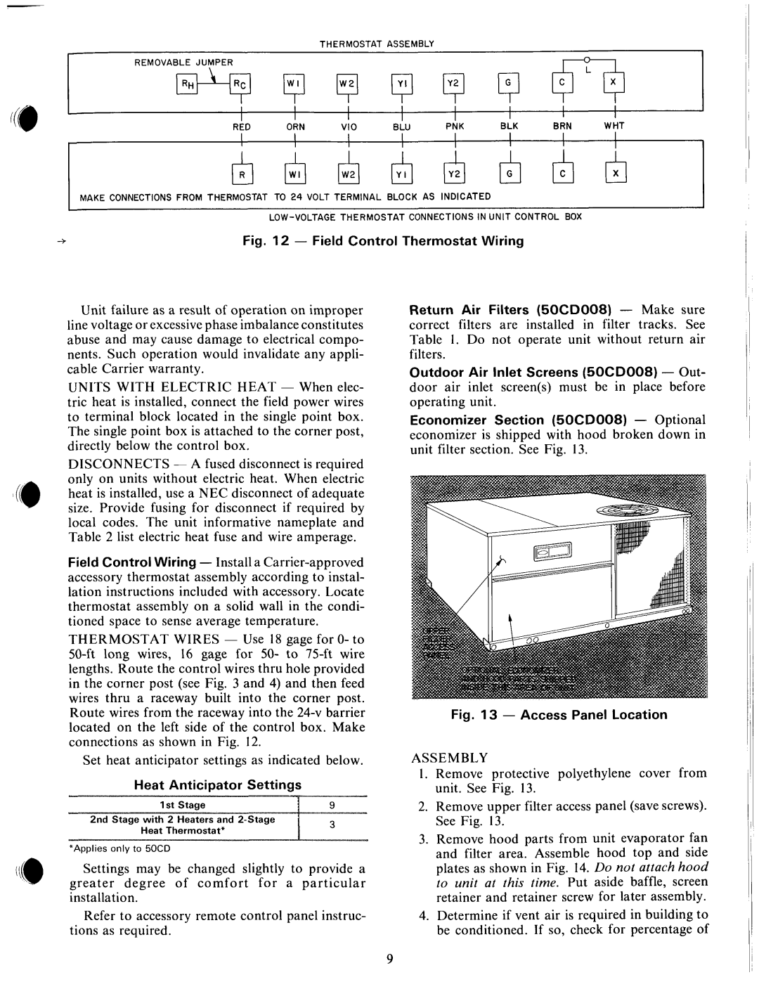 Carrier 50CD/CH manual 