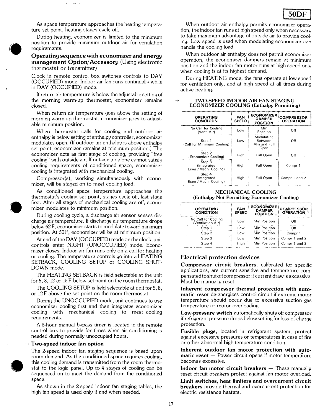 Carrier 50DF manual 