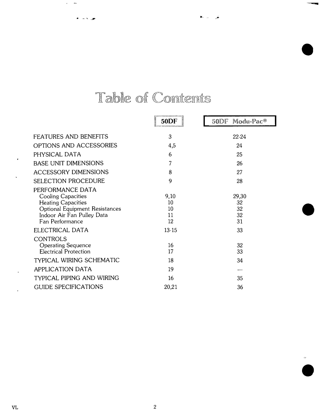 Carrier 50DF manual 