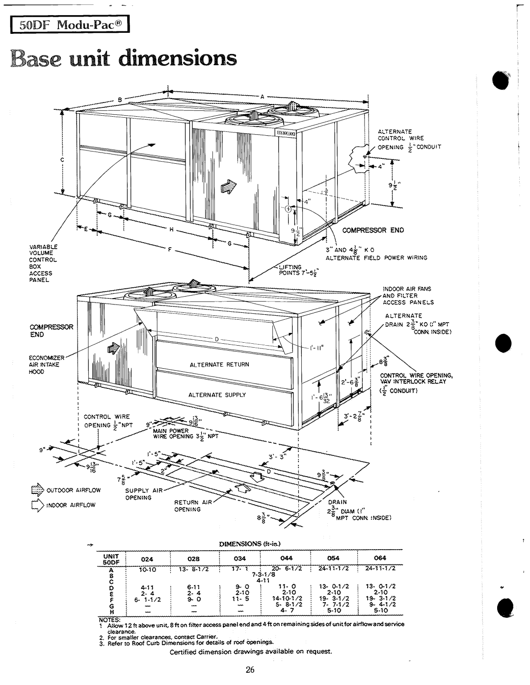 Carrier 50DF manual 