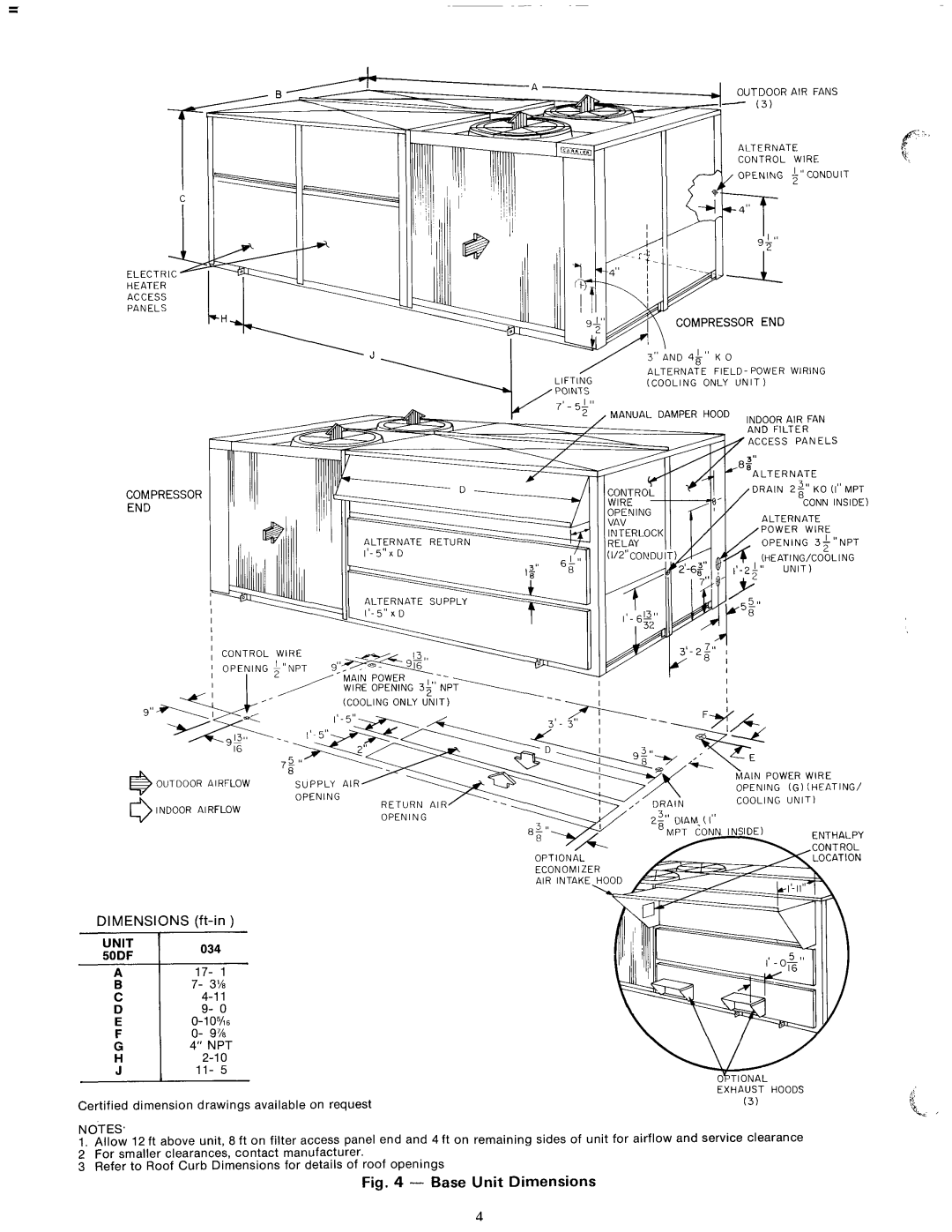 Carrier 50DF034 manual 