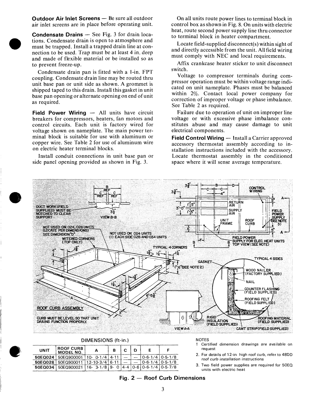 Carrier 50EQ manual 