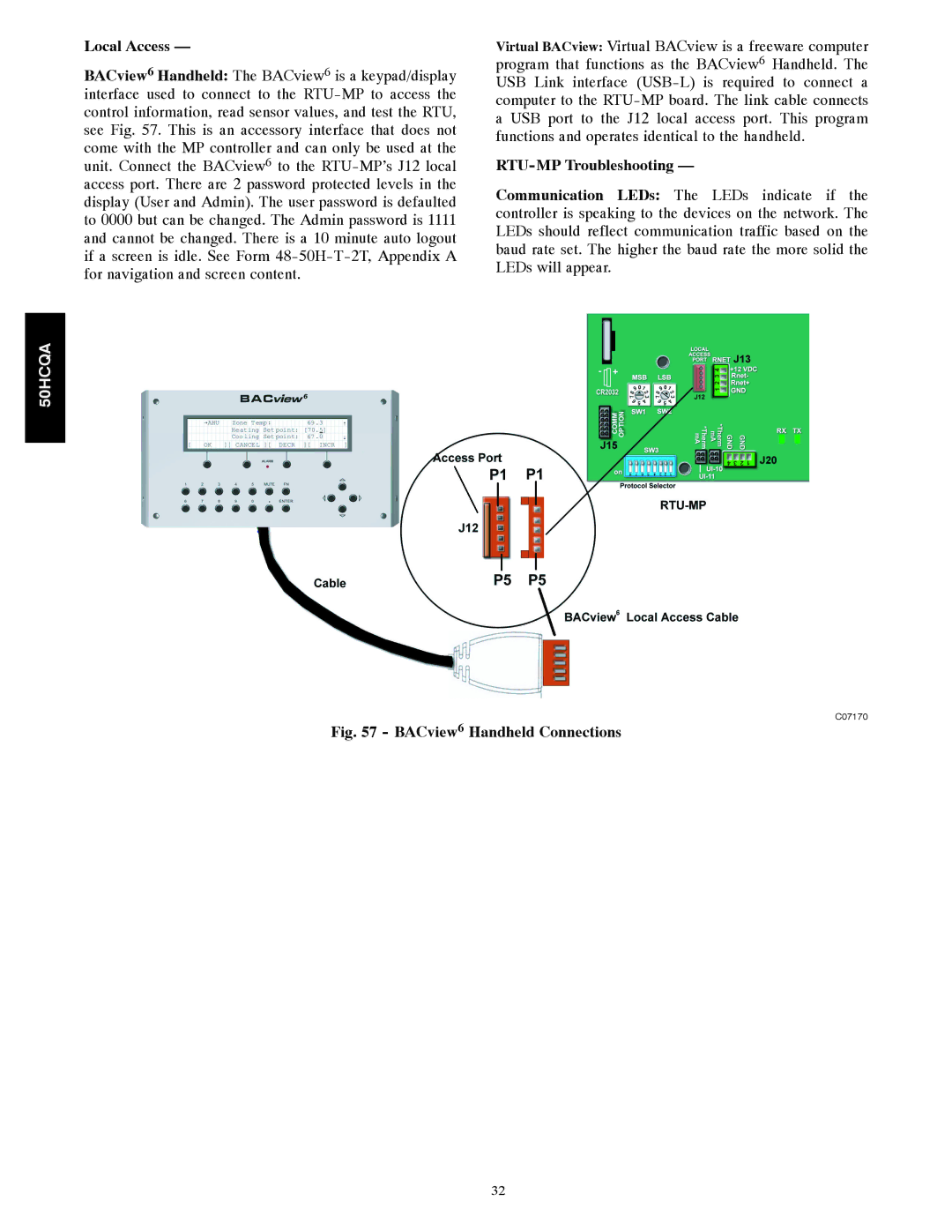 Carrier 50HCQA installation instructions Local Access, RTU-MP Troubleshooting 