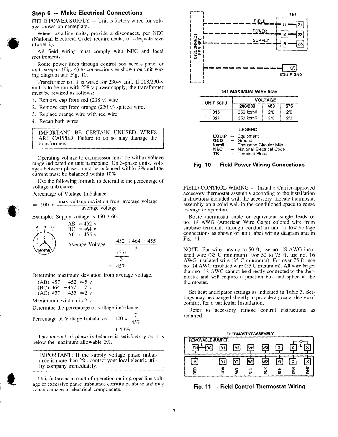 Carrier 024, 50HJ015 manual 