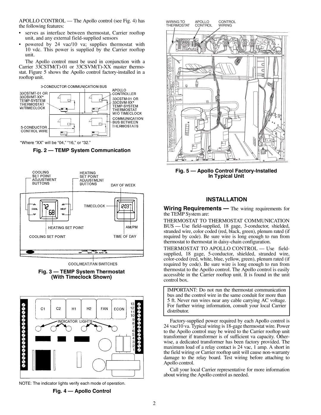 Carrier 50TFQ004-012, 50HJQ004-016, 48/50TF, 48/50HJ004-024, TM016-028, TM004-014 Installation, Temp System Communication 