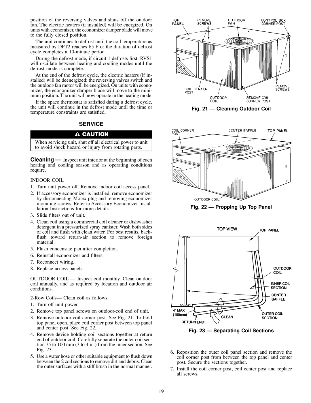 Carrier 012, 50LJQ008 installation instructions Service 