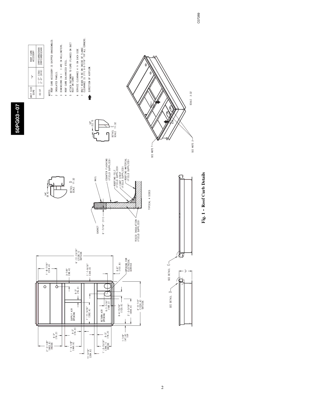 Carrier 50PG03-07 installation instructions 