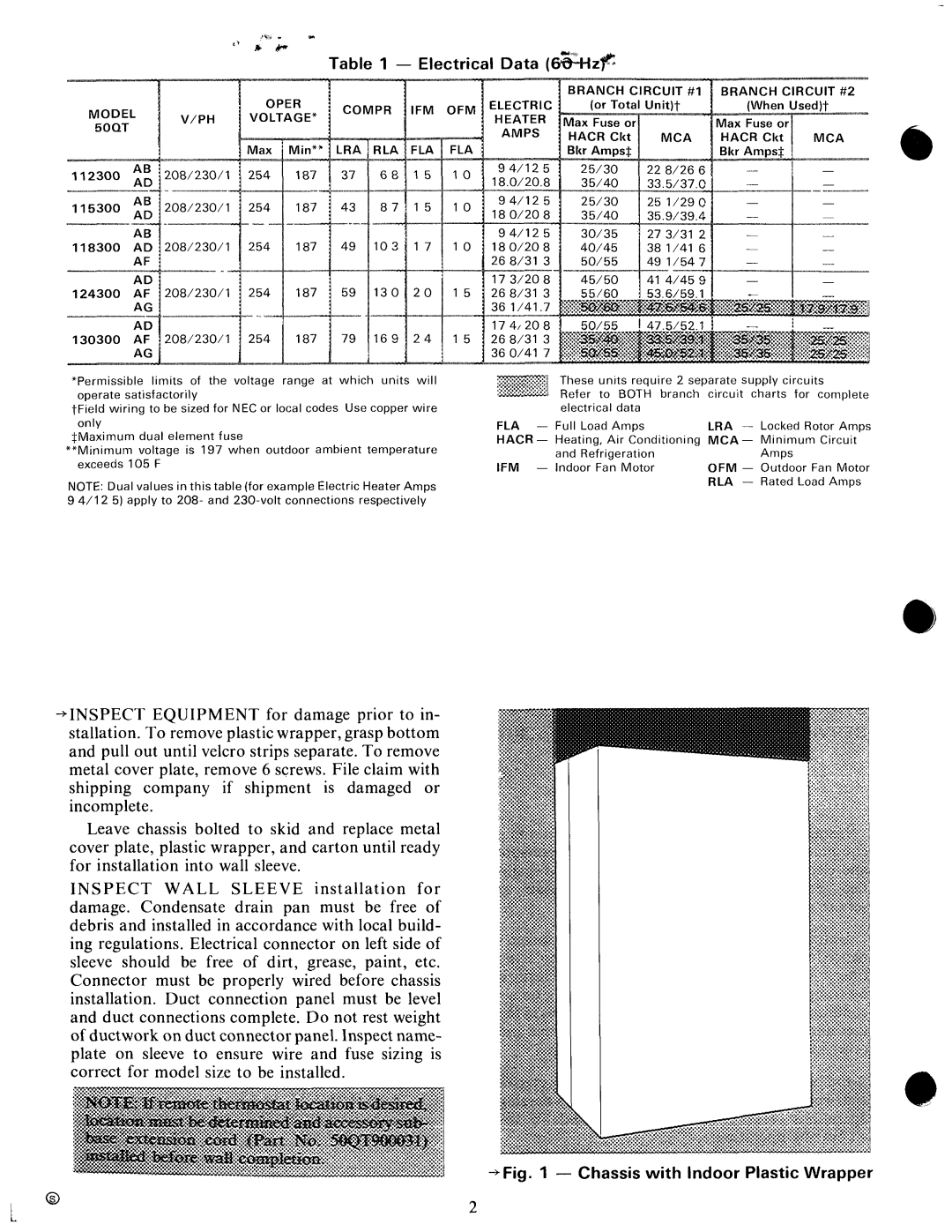 Carrier 50QT manual 