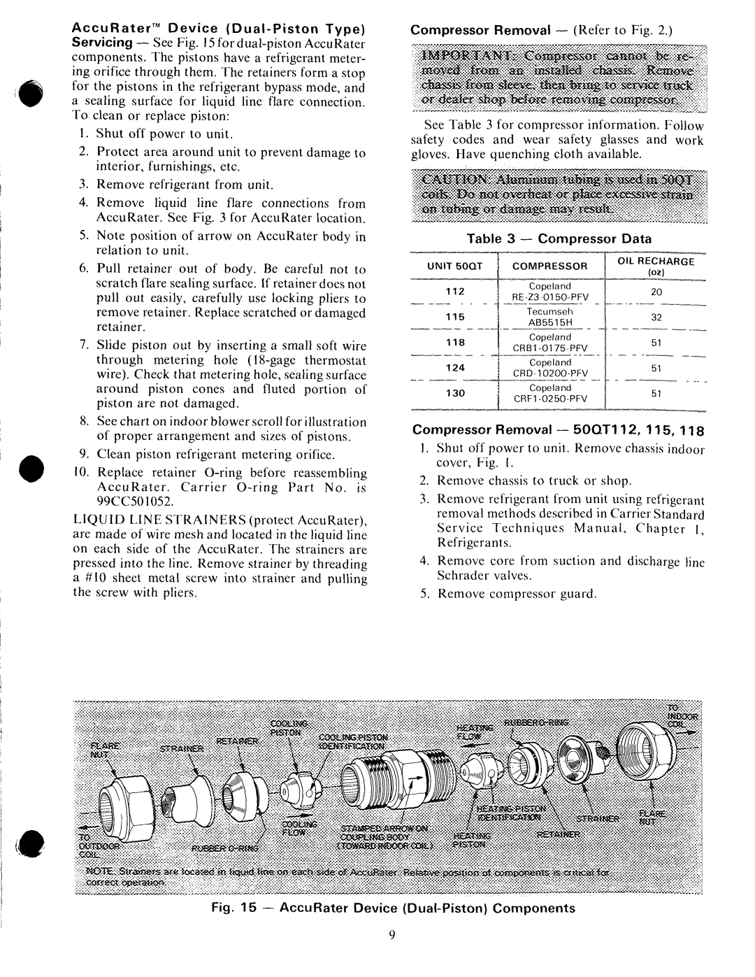 Carrier 50QT manual 