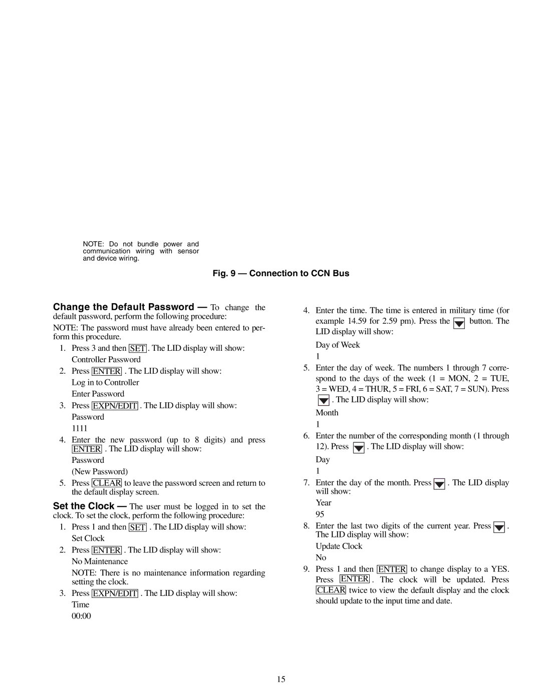 Carrier 50RLP installation instructions Connection to CCN Bus 