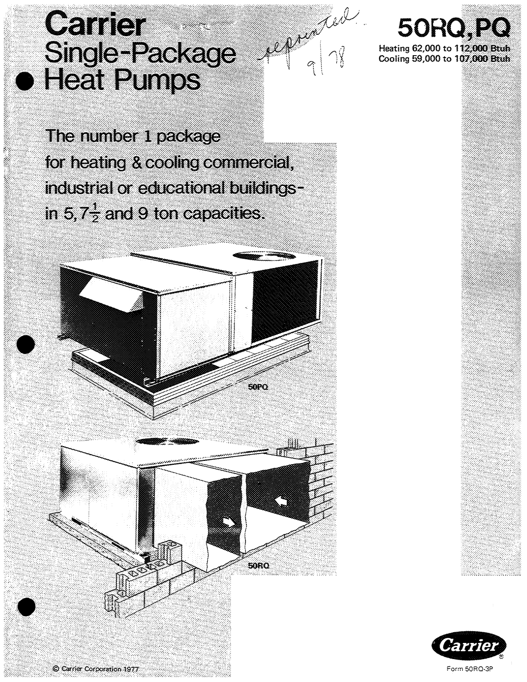 Carrier 50RQ manual 