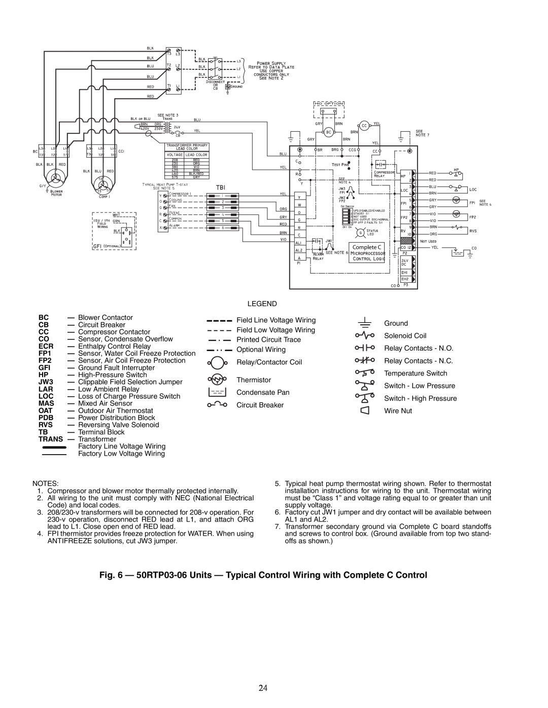 Carrier 50RTP03-20 specifications Circuit Breaker, a50-8553 