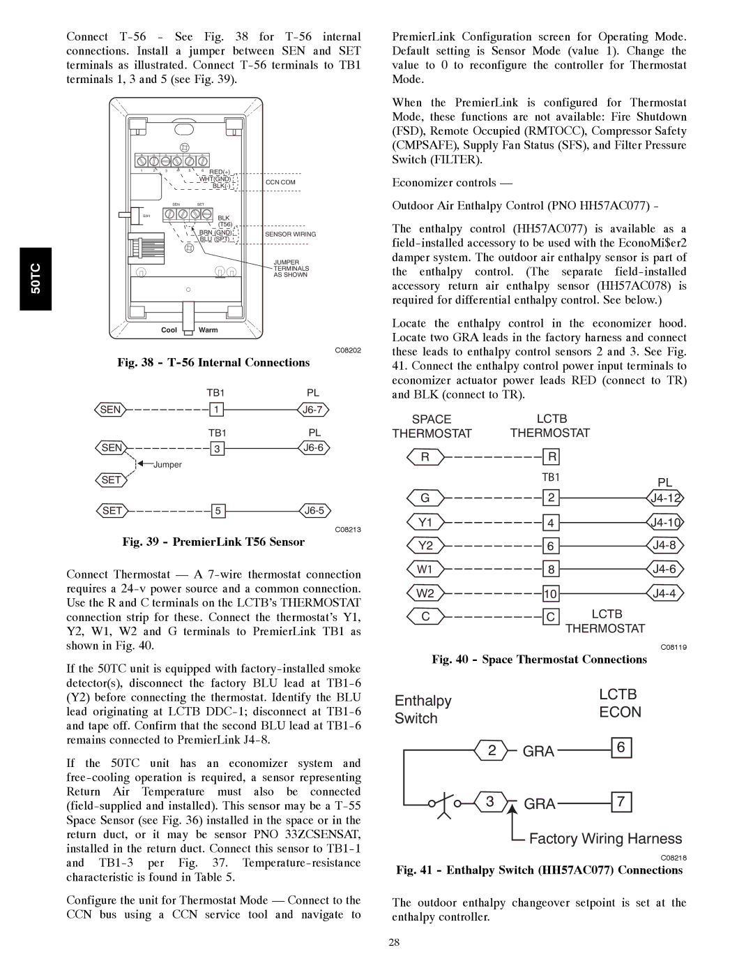 Carrier 50TCA04-A07 appendix Lctb 