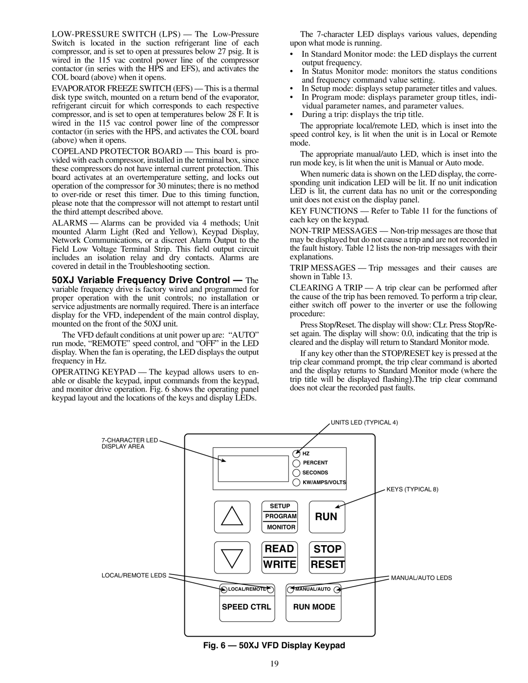 Carrier 50XJ064-104 specifications Run 