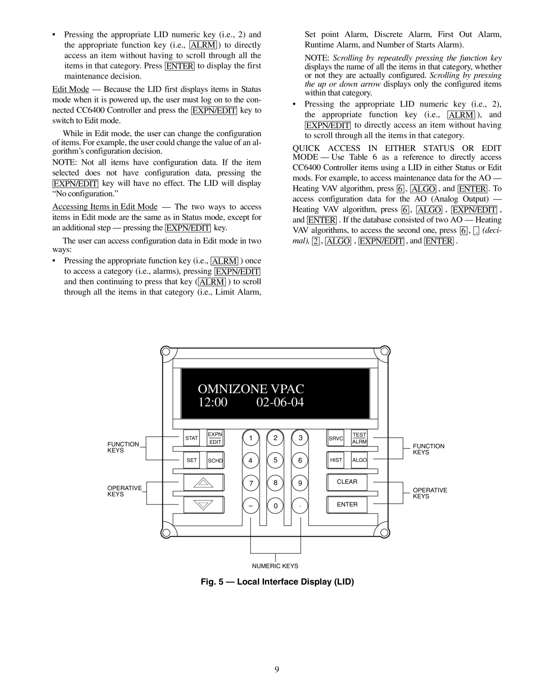 Carrier 50XJ064-104 specifications Omnizone Vpac 