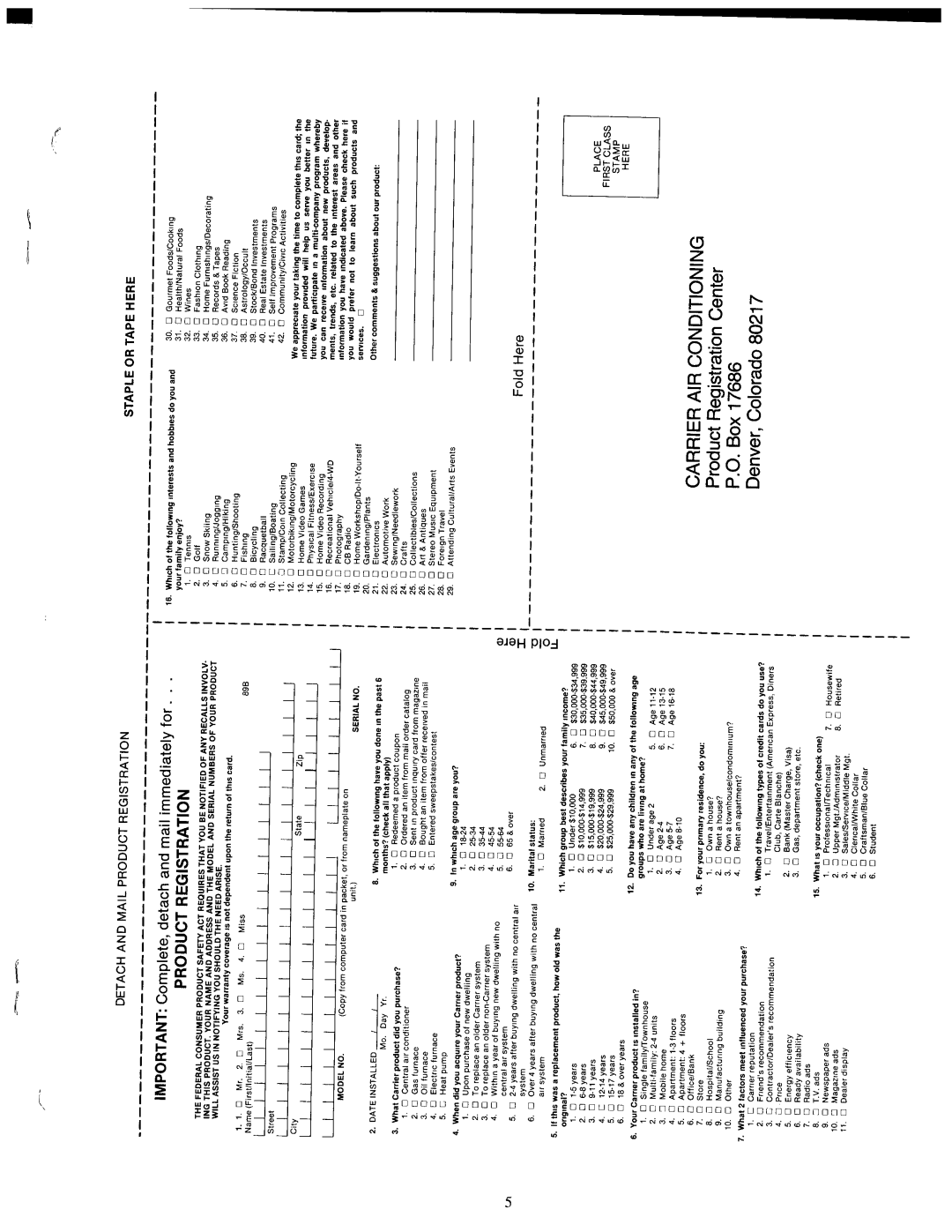 Carrier 50ZP manual 