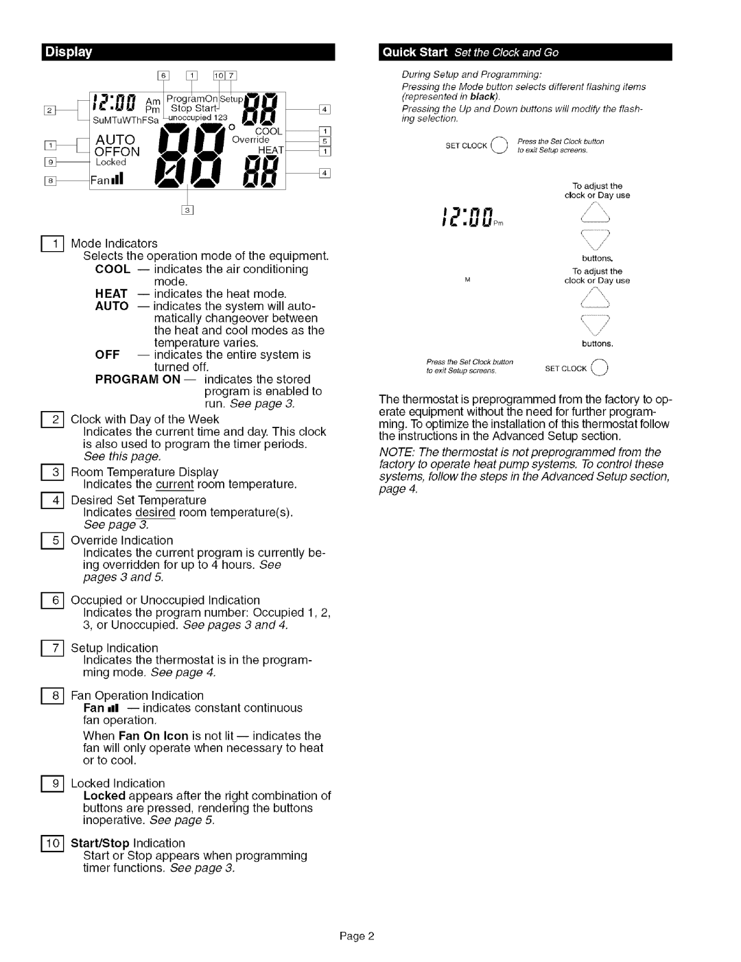 Carrier 53DFS250-SL owner manual Auto, Offon, Run. See, See this, Pages 3 