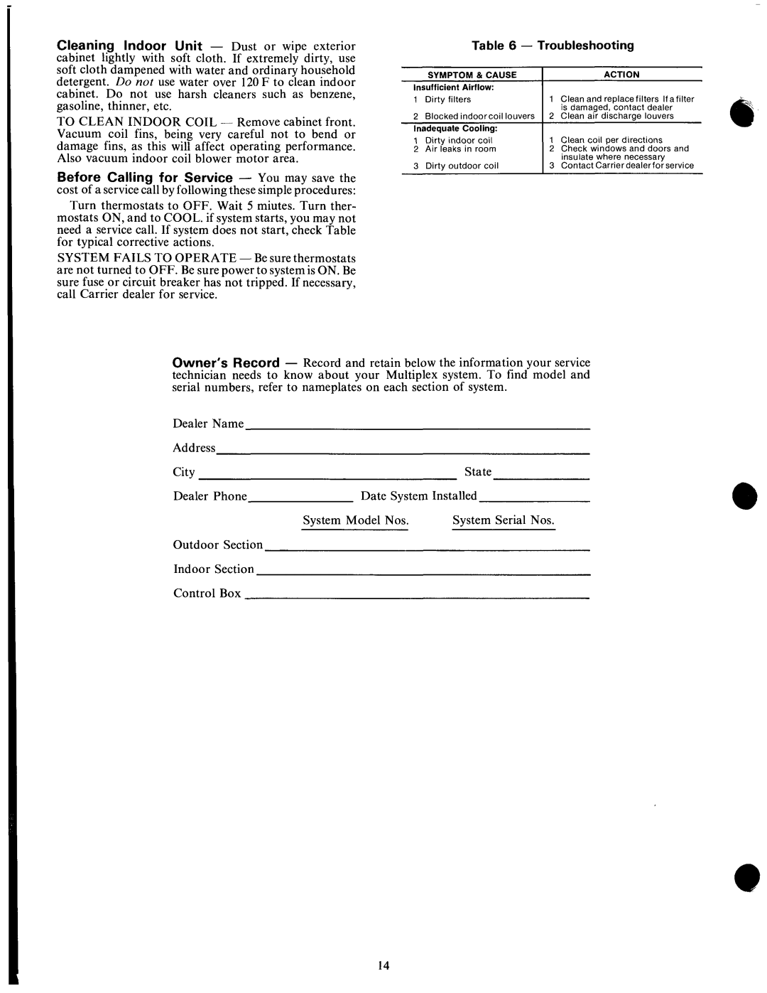 Carrier 53MX manual 