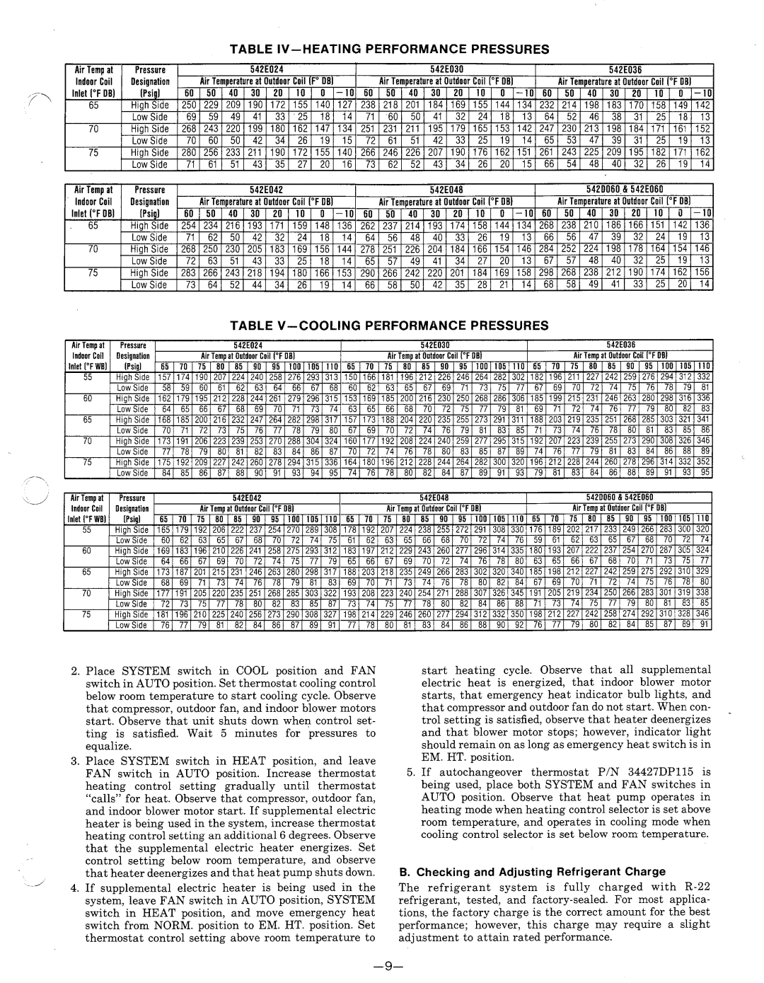 Carrier 542D060, 542E manual 