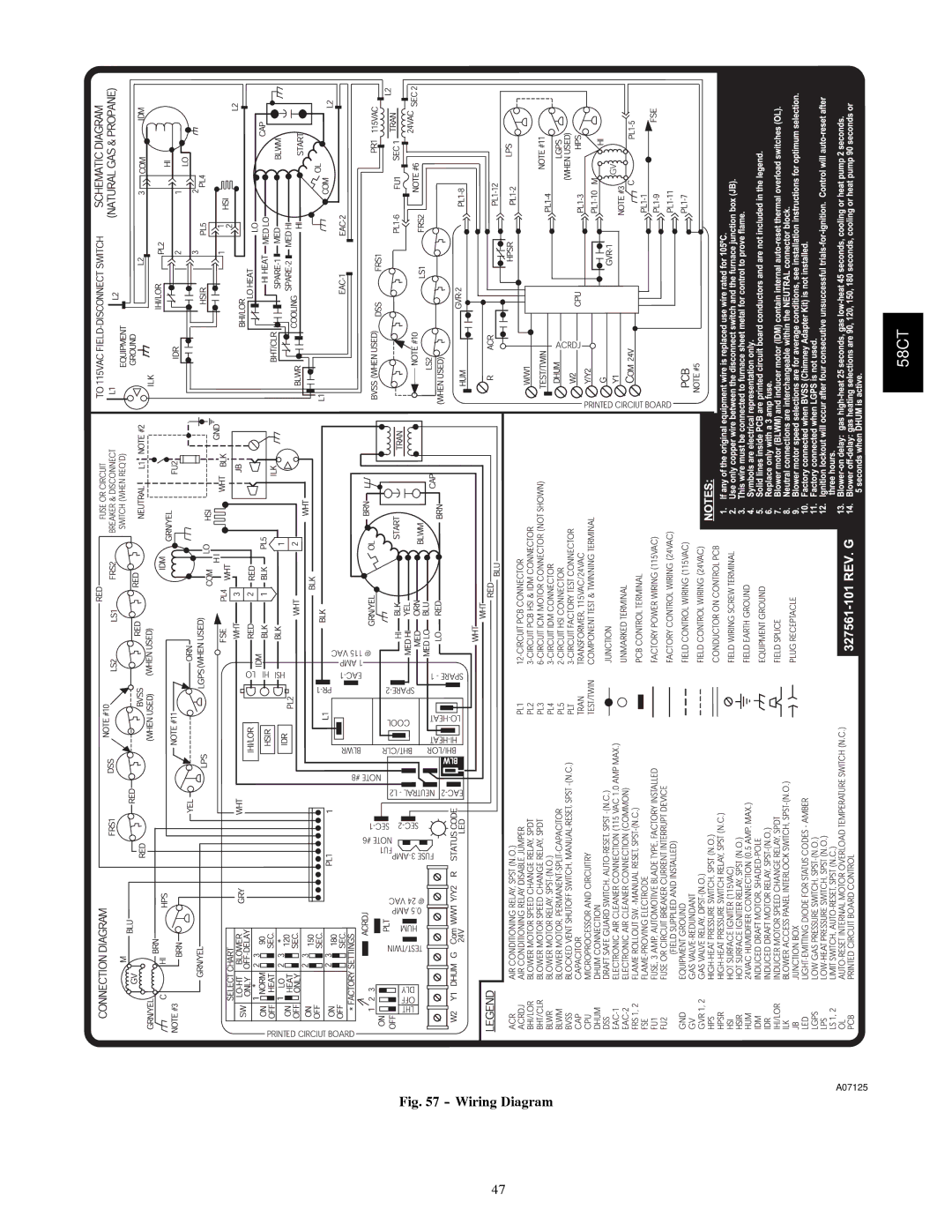 Carrier 58CTA/CTX instruction manual Wiring Diagram 