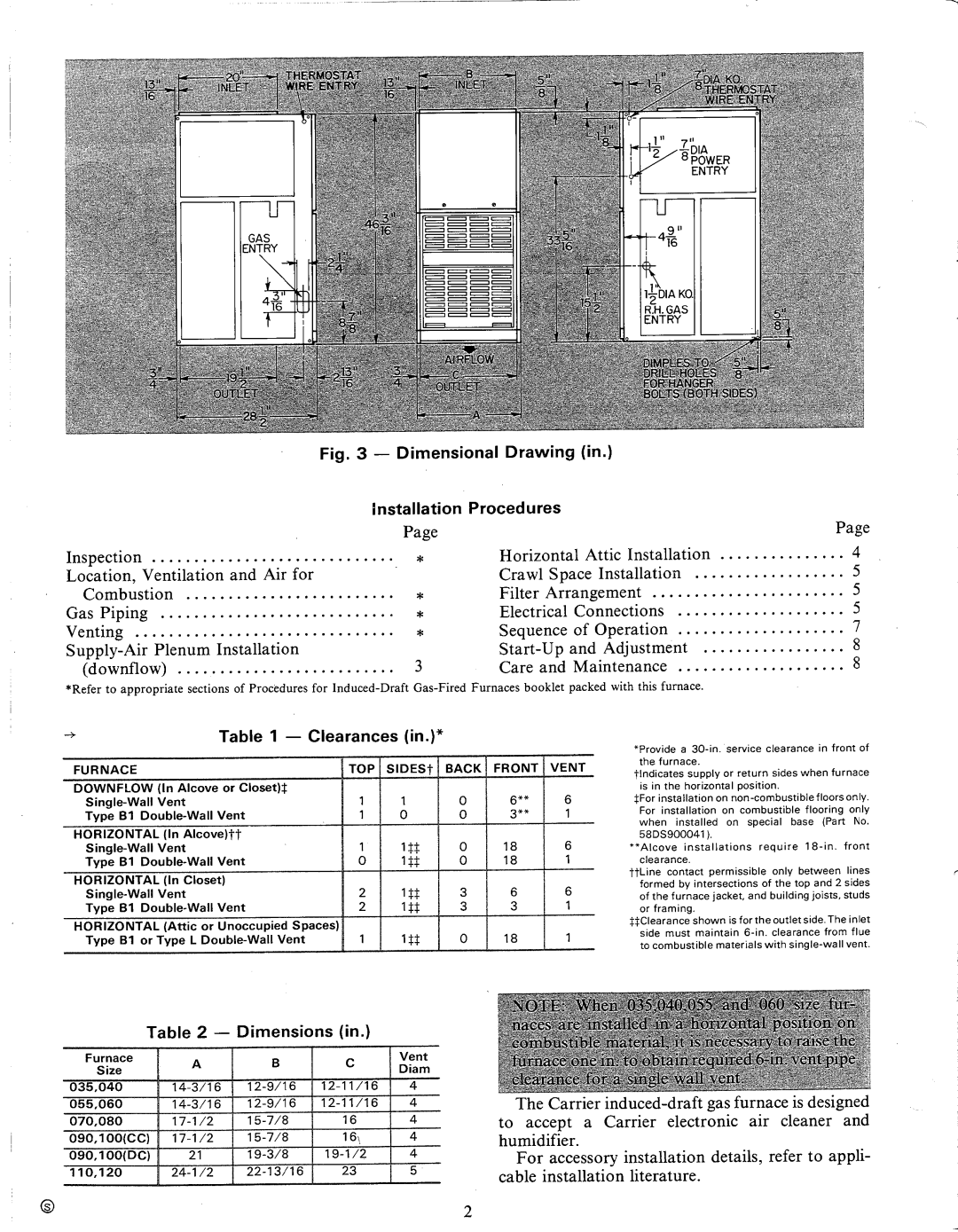 Carrier 58DH manual 