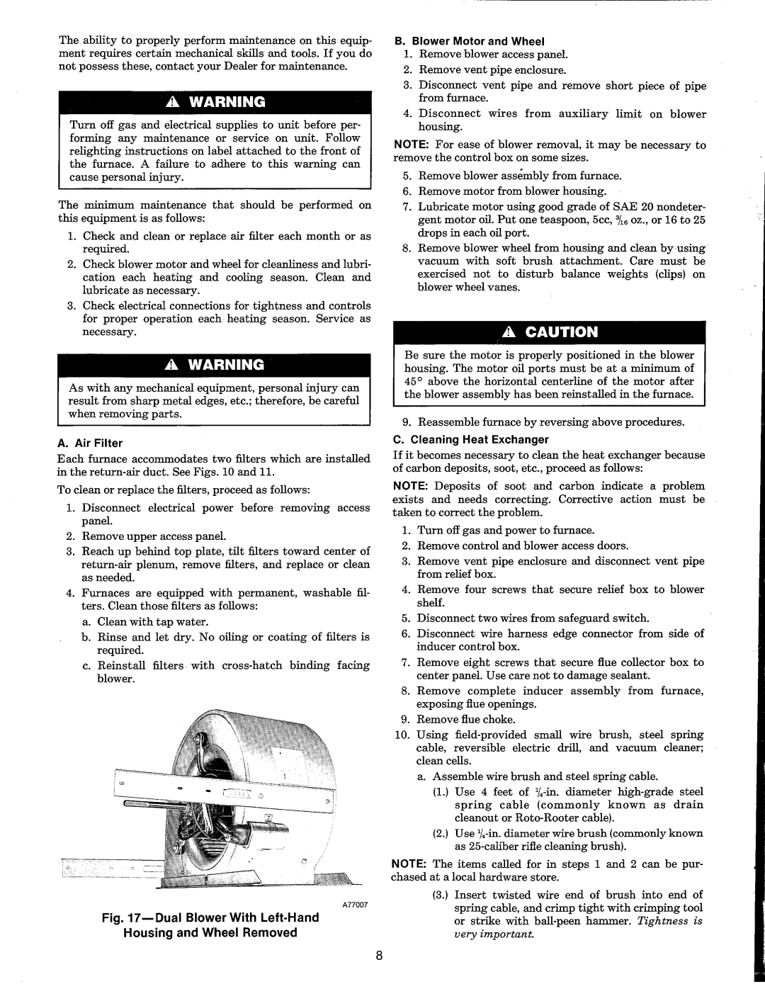 Carrier 58DHL manual 