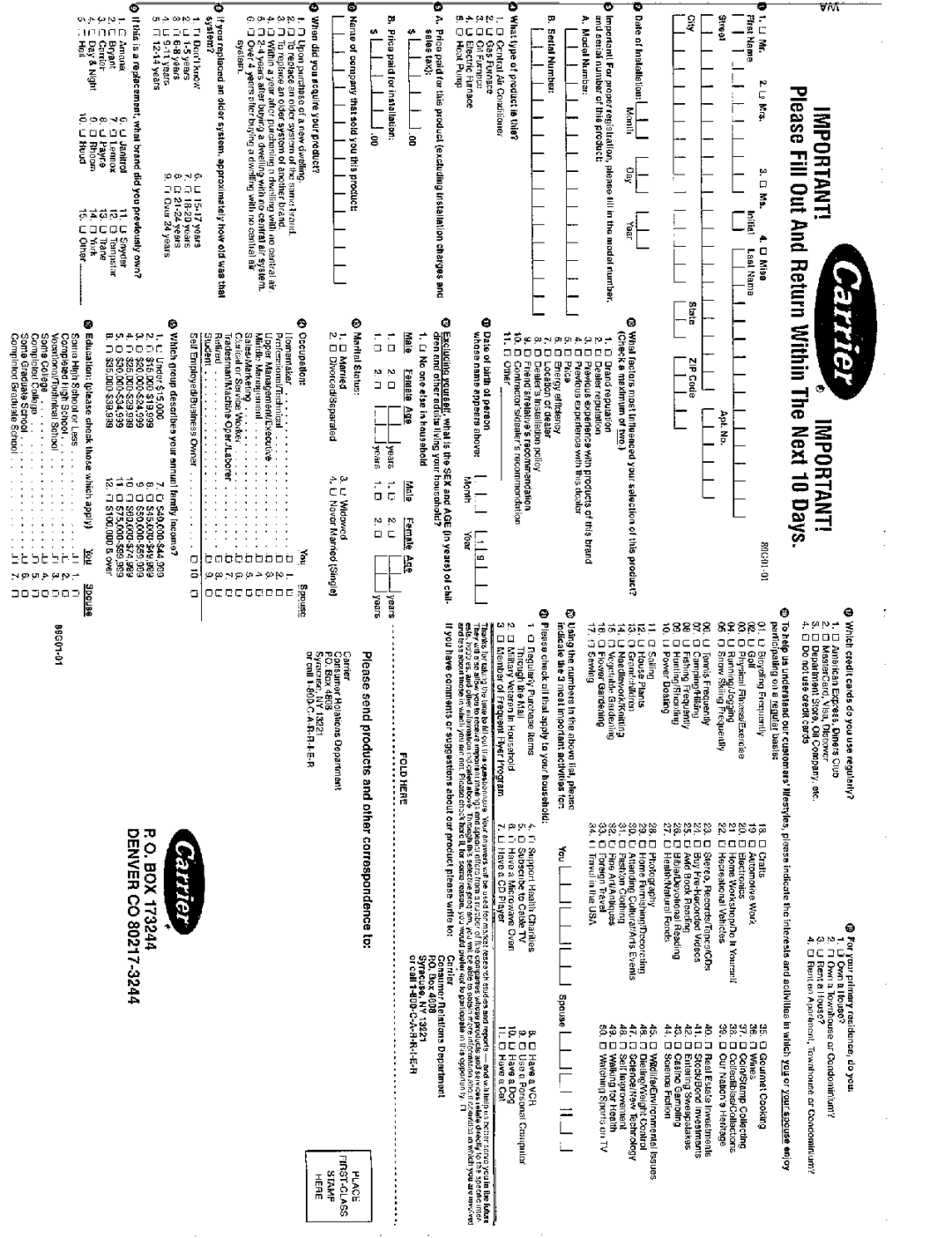 Carrier 58EJA manual 