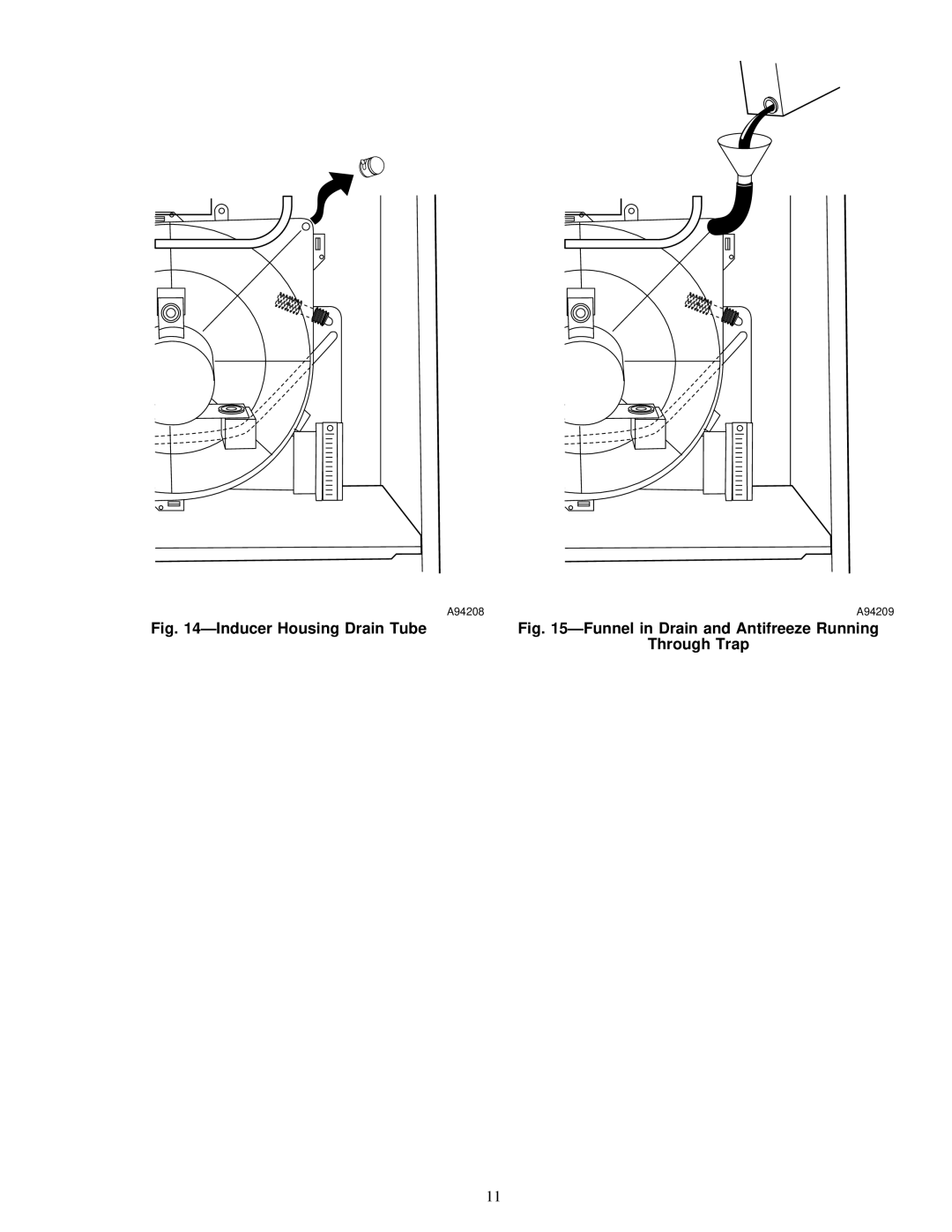 Carrier 58MCA instruction manual ÐInducer Housing Drain Tube 