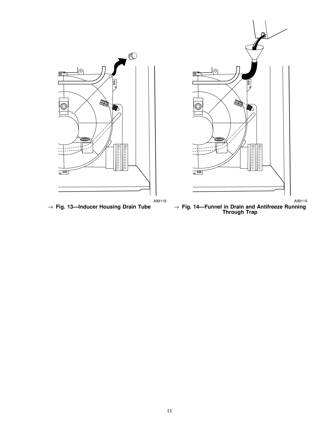 Carrier 58MSA instruction manual A99118 A99119 