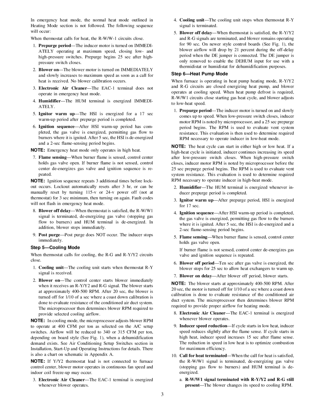 Carrier 58MVP instruction manual ÐCooling Mode 