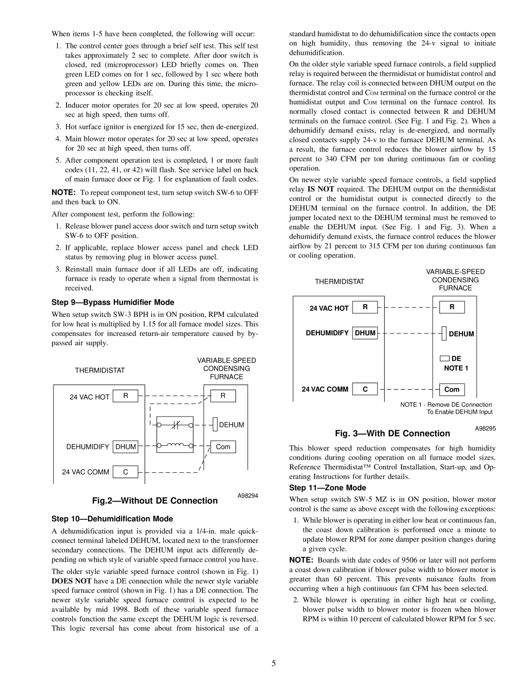 Carrier 58MVP instruction manual ÐWith DE Connection 