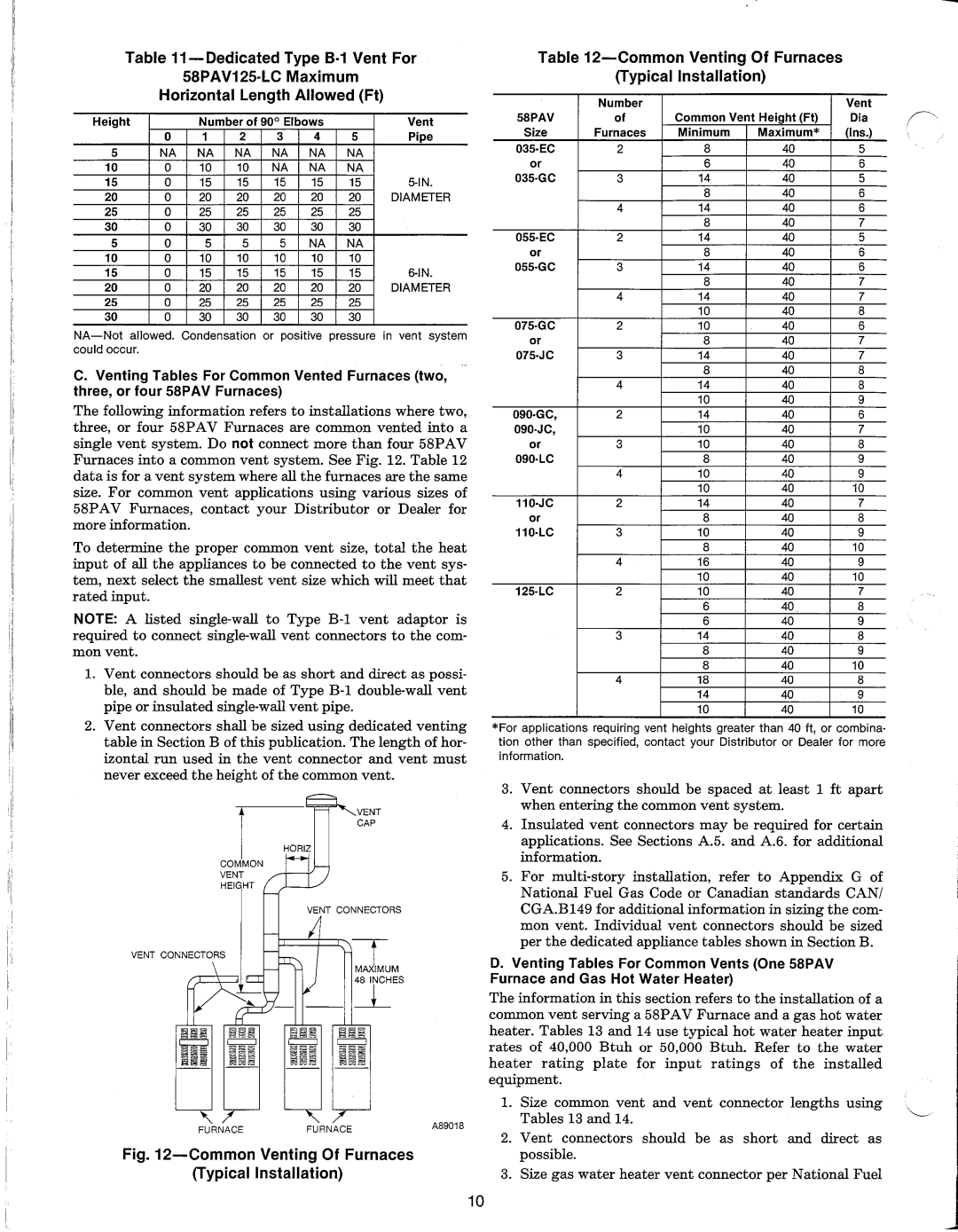 Carrier 58PAV manual 