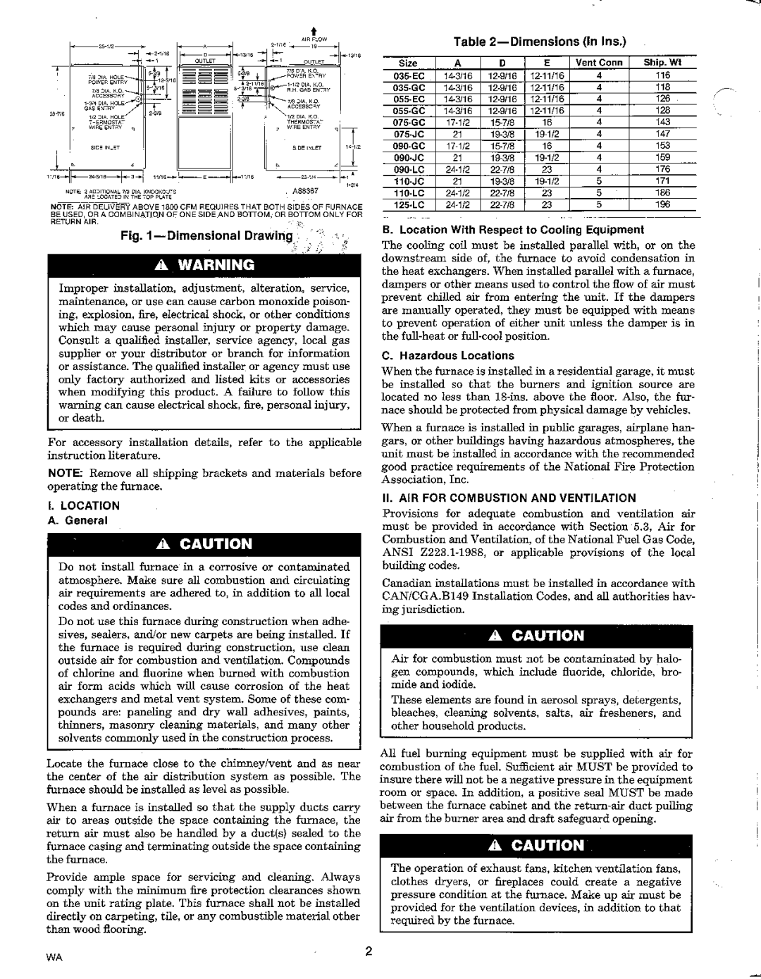 Carrier 58PAV manual 