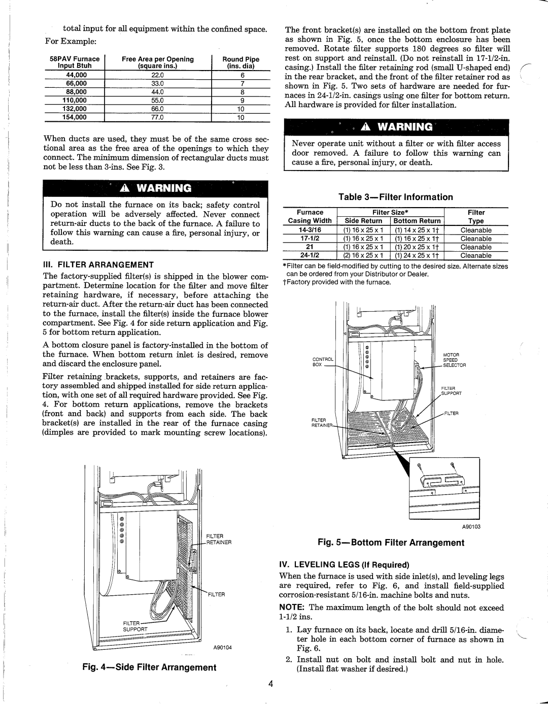 Carrier 58PAV manual 