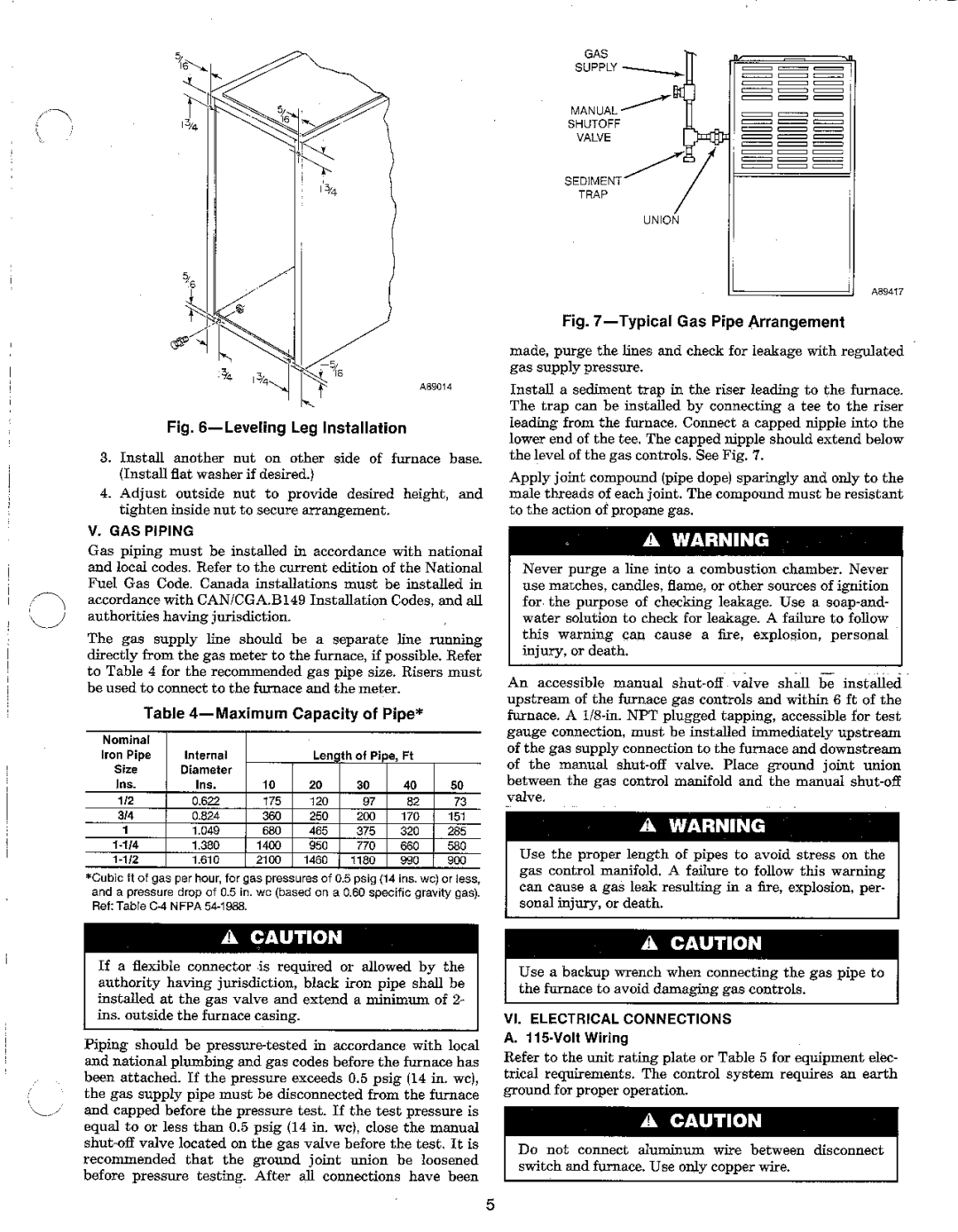 Carrier 58PAV manual 