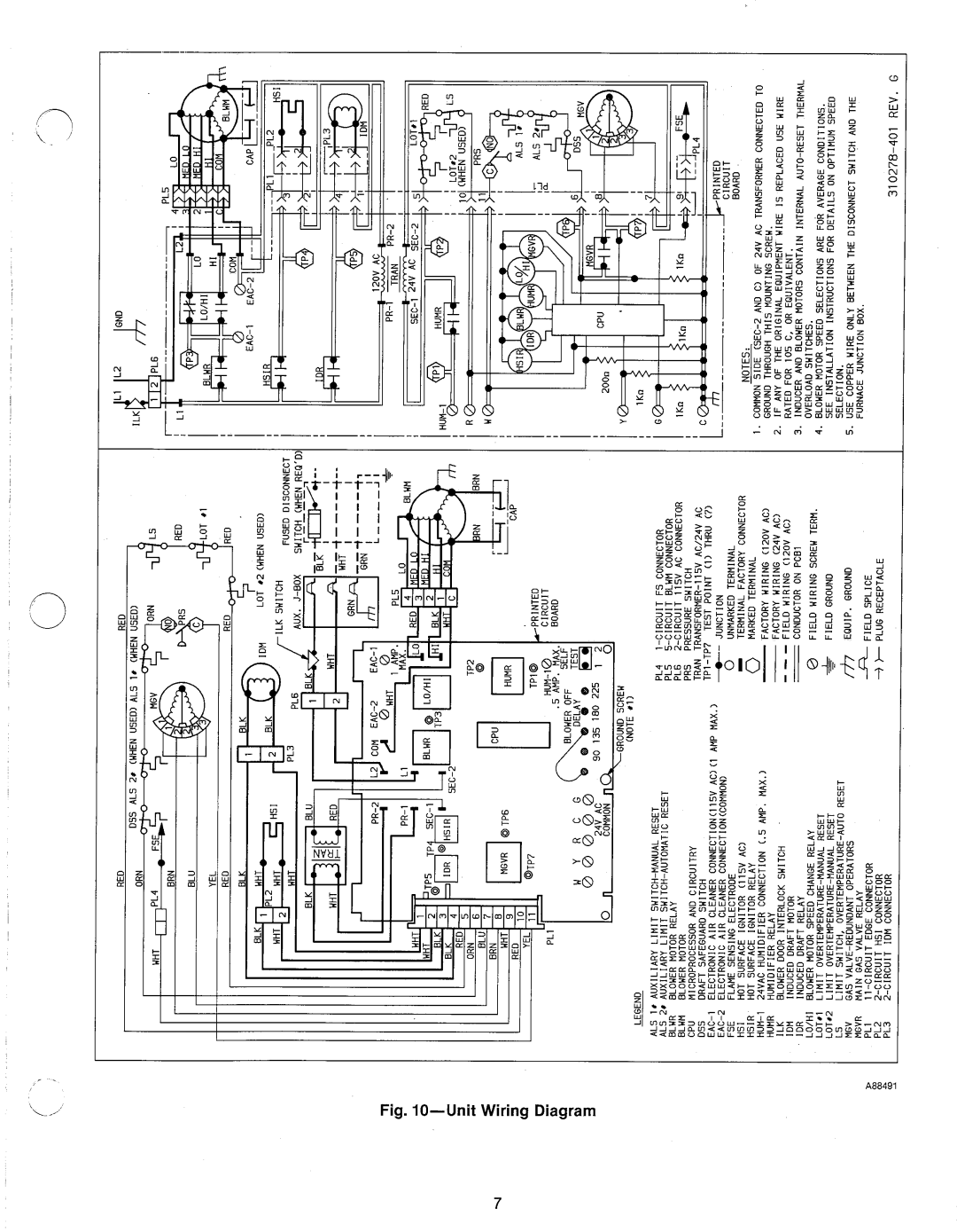 Carrier 58PAV manual 